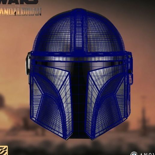Download STL file Mandalorian Helmet for 3d print, • 3D